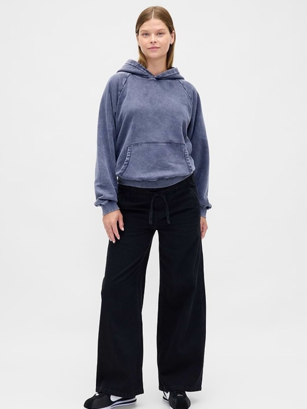 Gap Maternity Full Panel Easy Wide-Leg Jeans